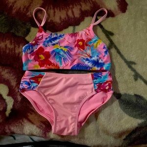 Pink 3 Piece Swim Bikini with Shirt